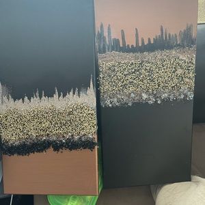 Rock and Glass Canvas. Z Gallery inspired!!